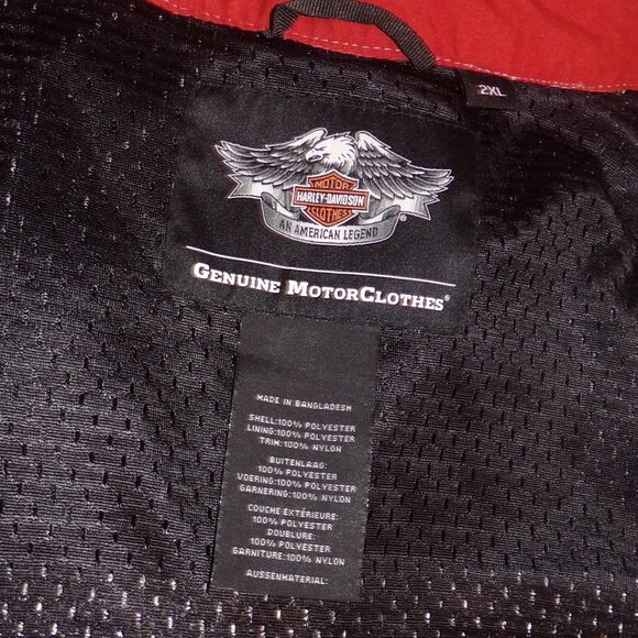 Harley Davidson Diffusion Color blocked Mesh Riding Jacket - Picture 6 of 7